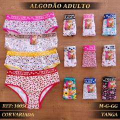Calcinha Calçola Algodão Com Cós Ref 1005C