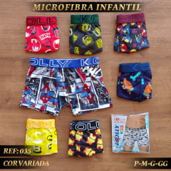 Cueca Box Infantil Kolly Microfibra ref 035