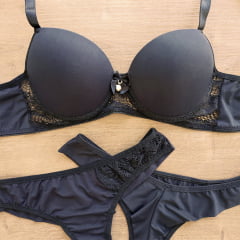 Conjunto Microfibra Geladinha Calcinha Fio Duplo REF 024